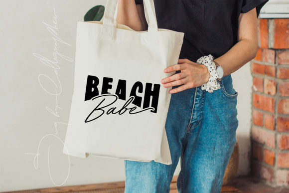 Beach Babe SVG Summer Quote Design: Graphics for Crafts & Local Brands