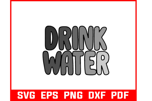 Drink Water SVG Bundle: Graphics for Crafts & Content