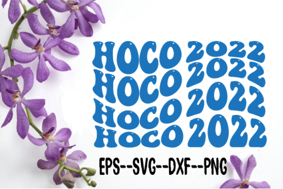 HOCO 2020 Wavy Retro SVG Graphics for Crafts