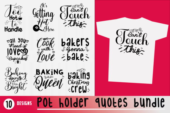 Pot Holder SVG Bundle: Graphics for Kitchen Crafts