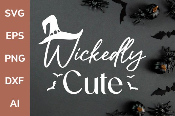 Wickedly Cute Halloween SVG Girl Quote